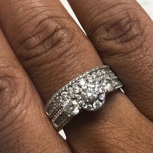 Zales Wedding Set 14k White Gold 3karats